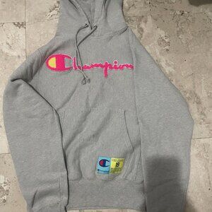 Champion Hoodie Sweater XS Gray